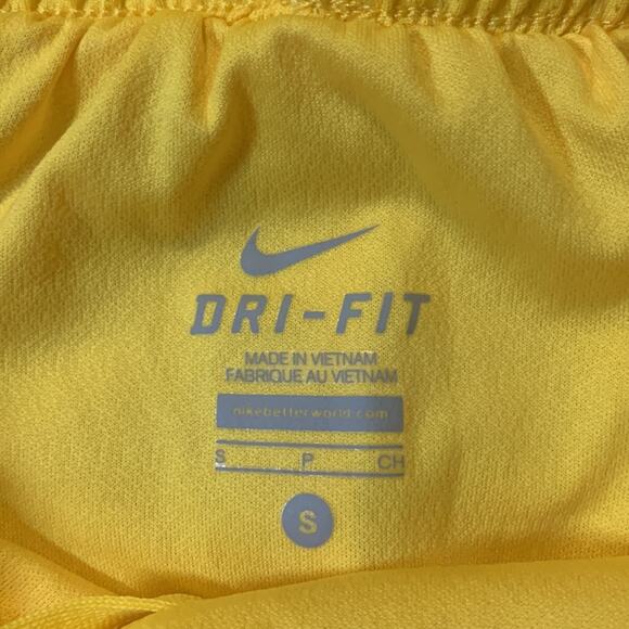 Nike LIVESTRONG Dri-FIT Running Shorts Yellow Size Small | 3" Mid-Rise Lined - Picture 3 of 6